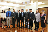 中大協理副校長馮通教授(右四)歡迎浙江大學代表團到訪